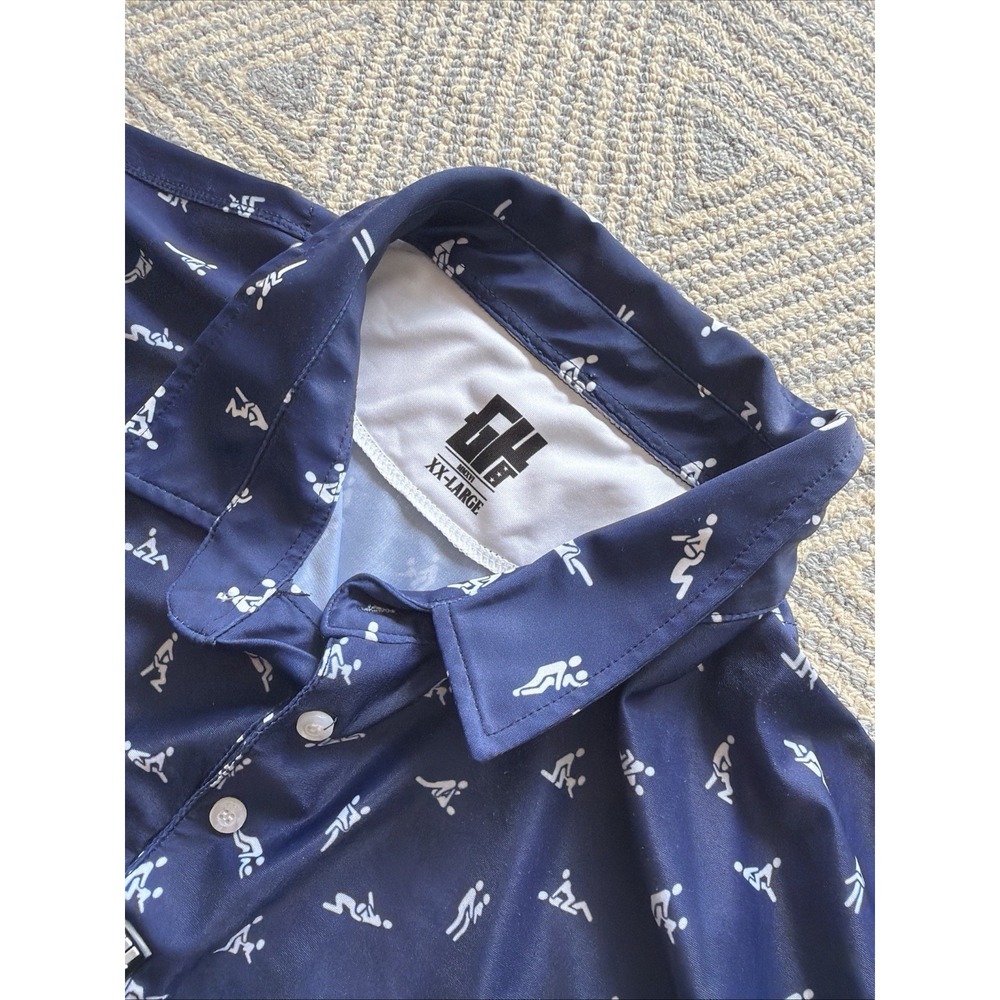 Greater Half Sex Ed Polo - Blue - XXL
